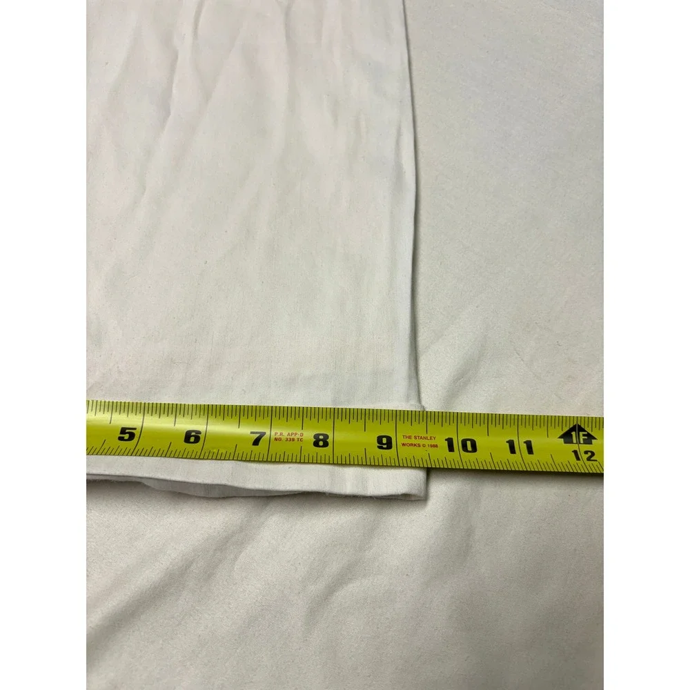 Banana Republic White Linen Blend Wide Leg Trousers Pants Women 0 W26 L31  Italy